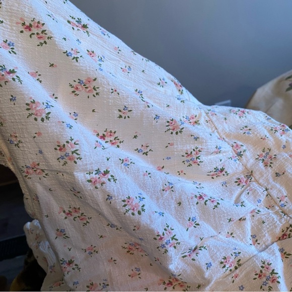 Storia Romper ditzy feminine floral 100% Cotton smocked back - Picture 9 of 12